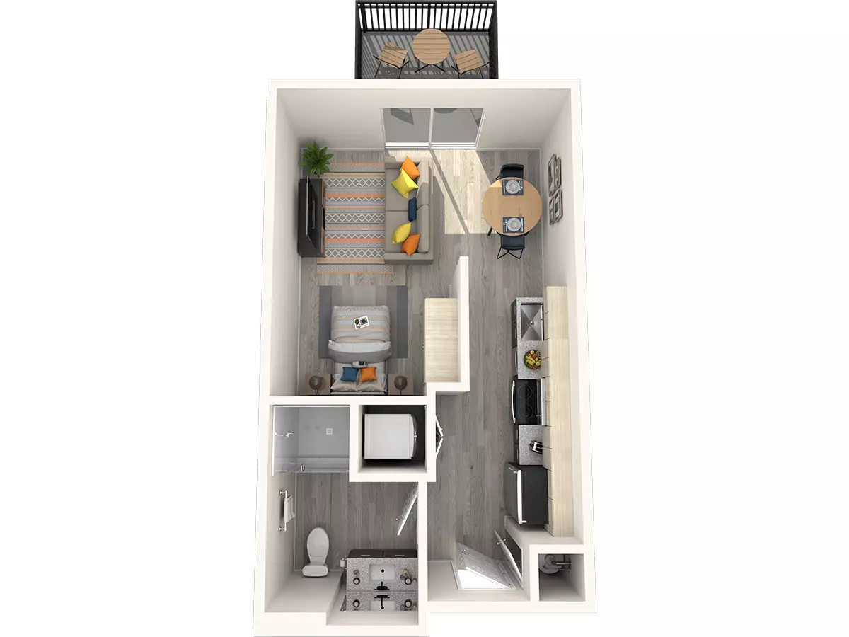 A2 - Studio 227 floor plan