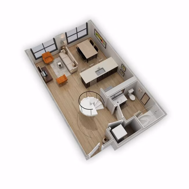 Central 406 floor plan