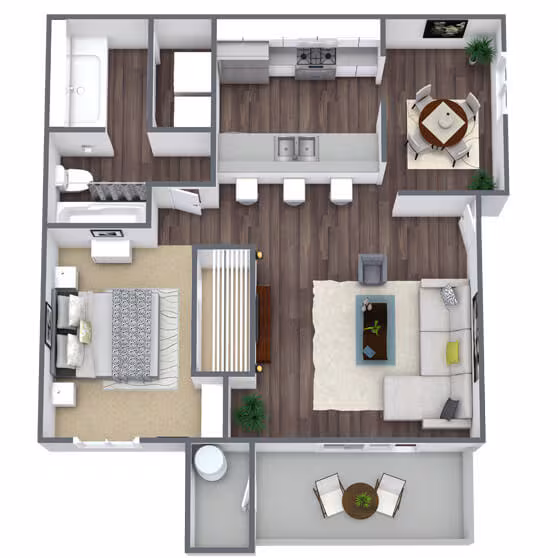 Studio • 1 Bath 1L2143 floor plan