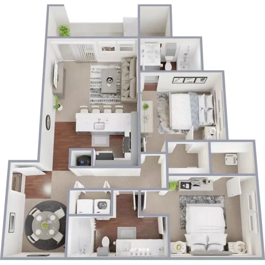2x2 Reno 332 floor plan