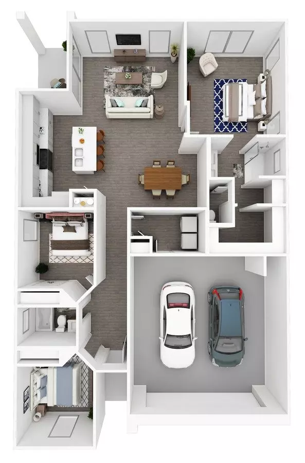 3 Beds • 2 Bath 0101 floor plan