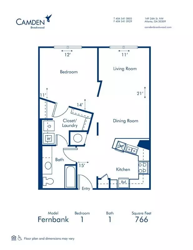 Unit 2054 2021 floor plan