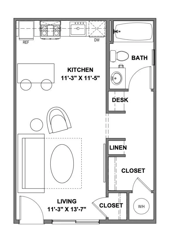Studio 351 351 floor plan
