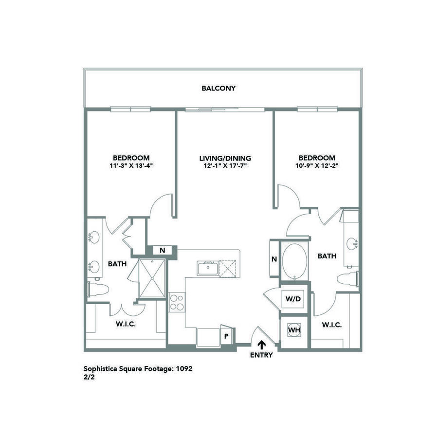 Unit 3086 1044 floor plan