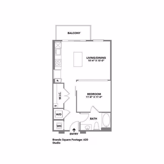Studio • 1 Bath 4005 floor plan