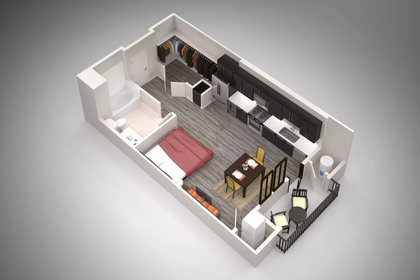 Studio • 1 Bath 2270 floor plan