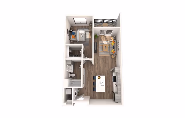 1 Bed • 1 Bath 3040 floor plan