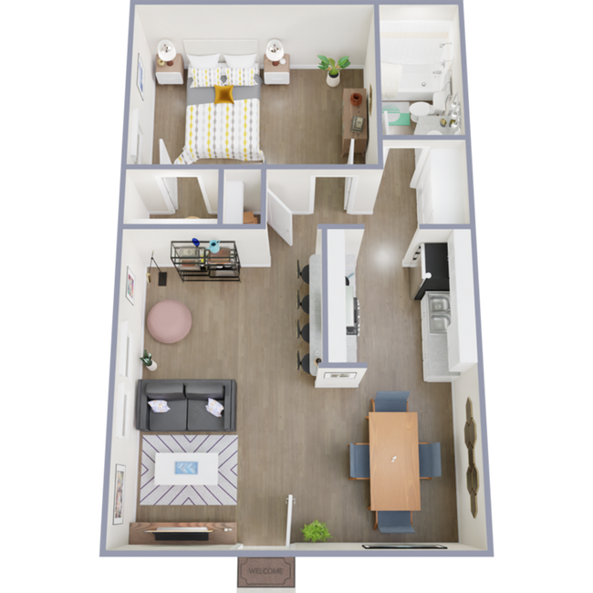 1x1 14 floor plan