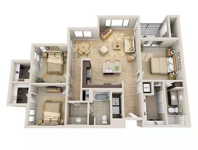 Unit 4070 WAITC3 floor plan