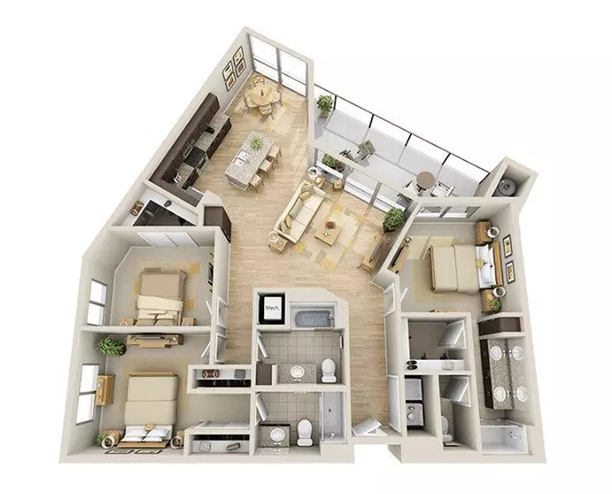 C2 3001 floor plan