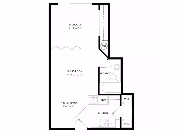 Studio • 1 Bath 3093 floor plan