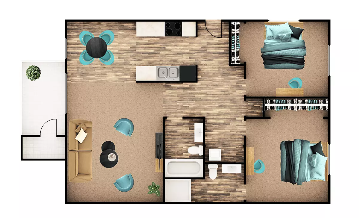 Unit 424 316 floor plan