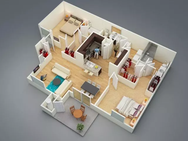 Unit - 2102 floor plan