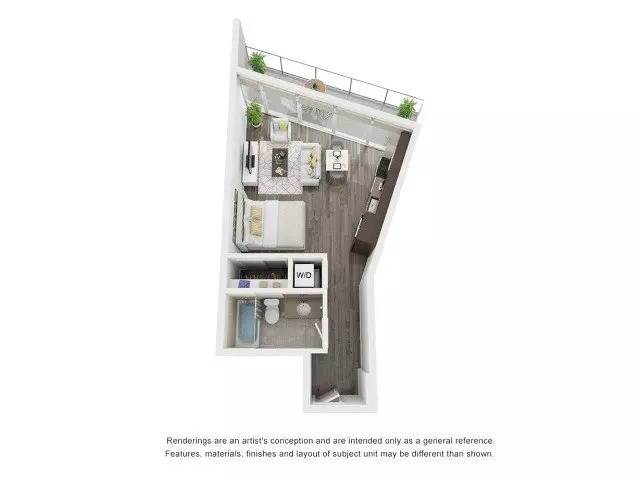 Studio A2 T2-1232 floor plan