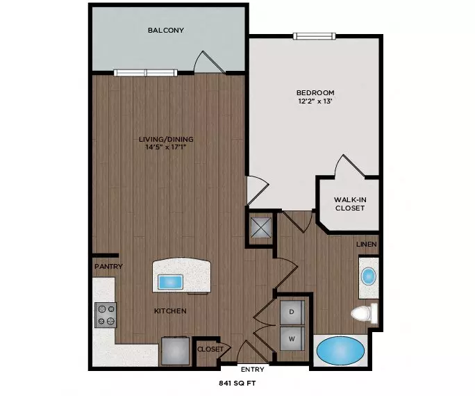 Unit 445 248 floor plan