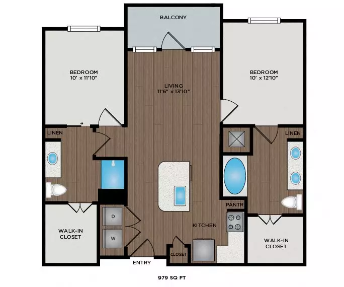 979 Sq Ft 354 354 floor plan