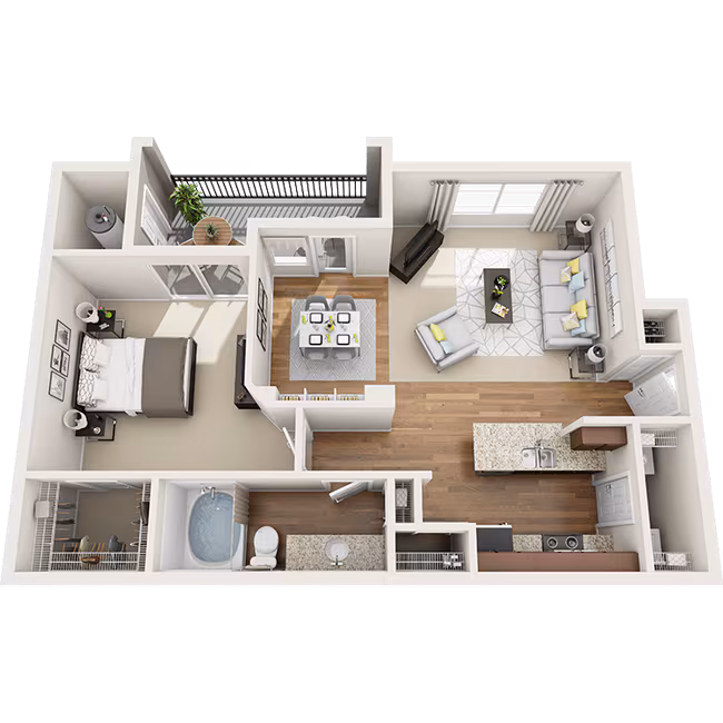 1B-R1 1006 floor plan