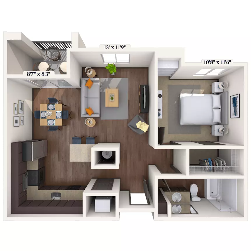 The Kahlo 1045 floor plan
