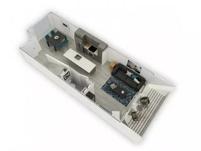 2 Beds • 2 Bath 2031 floor plan