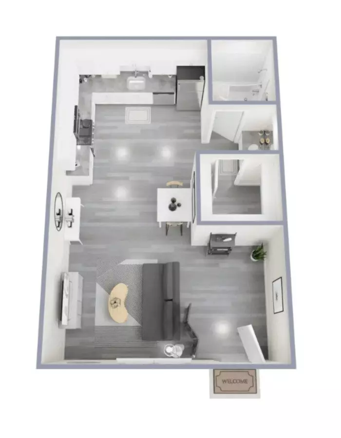 Studio • 1 Bath 054 floor plan