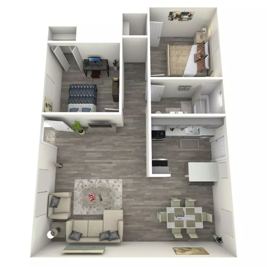 2X1 A with Patio Reno 153 floor plan