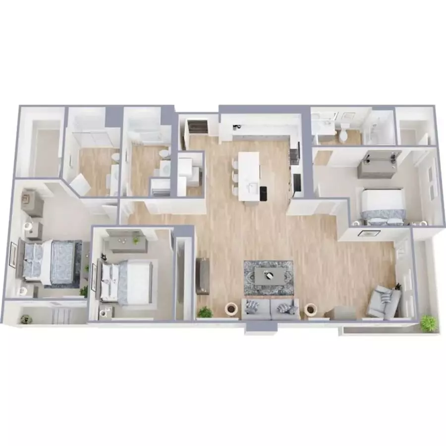 3 Beds • 3 Bath 576 floor plan