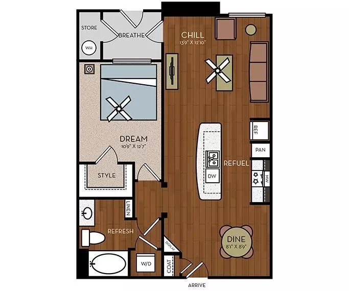 Unit - M3008 floor plan