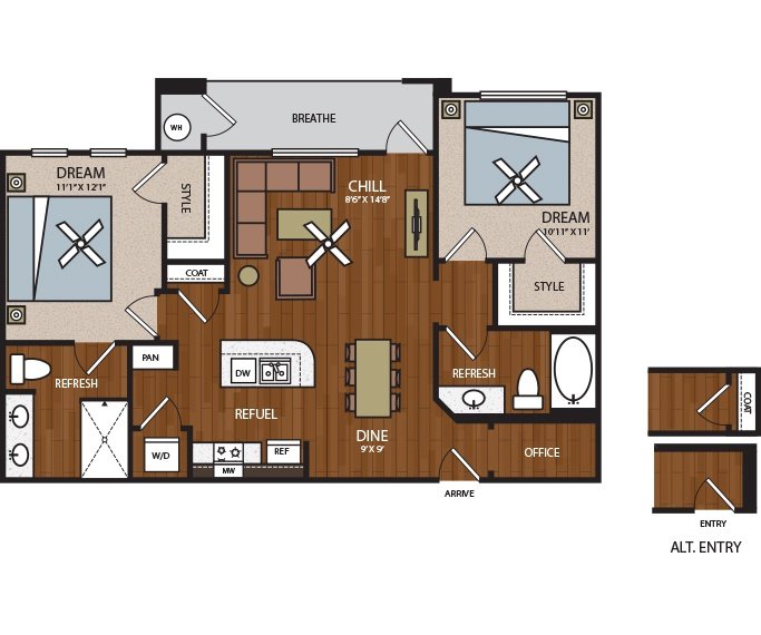 Unit - H2008 floor plan