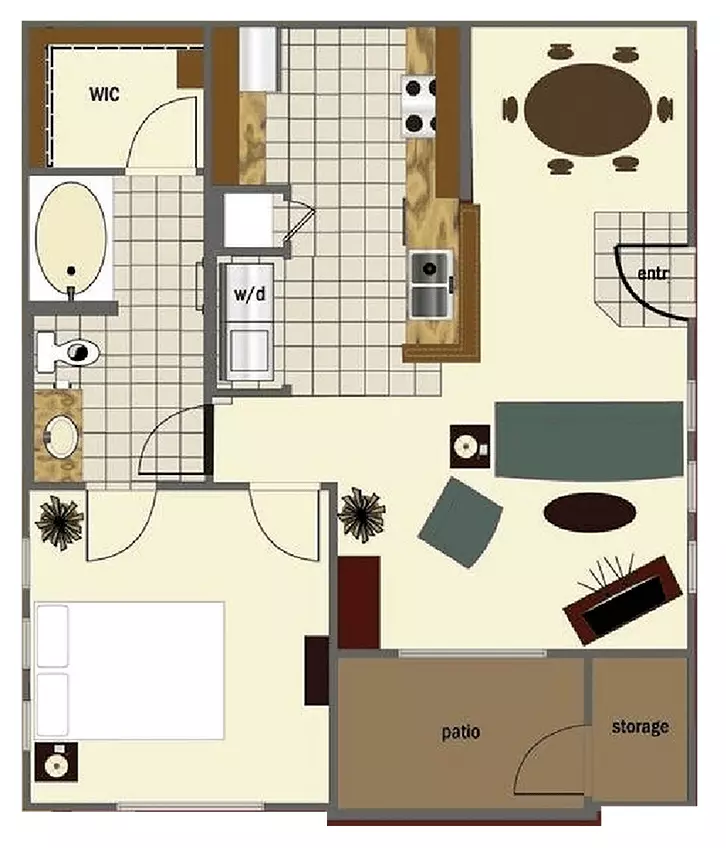Unit 323 1814 floor plan