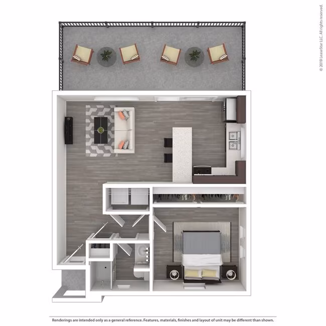 1 Bed • 1 Bath 128 floor plan