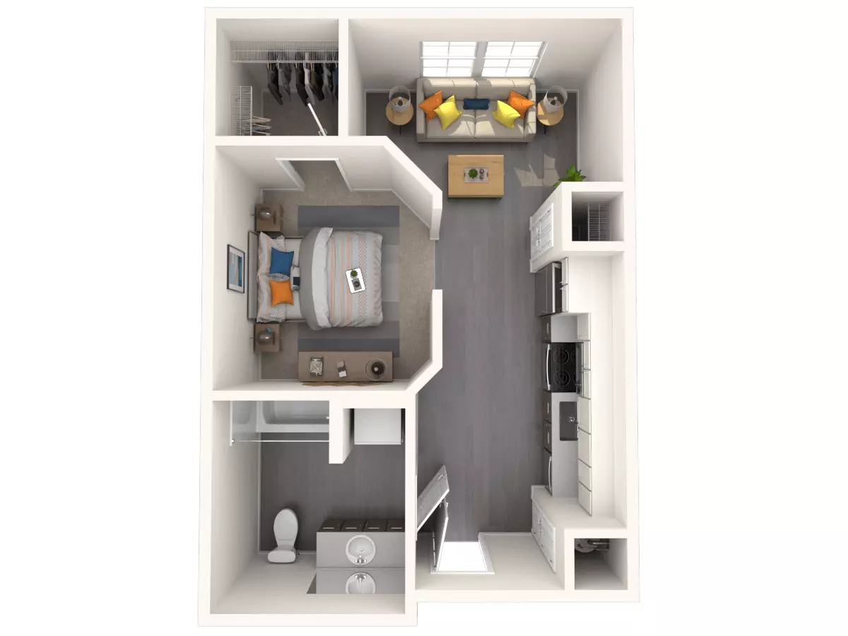 Studio • 1 Bath 4009 floor plan