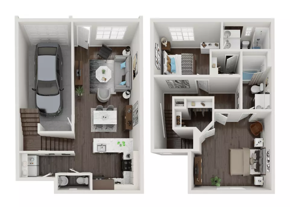 3 Beds • 2 Bath 0102 floor plan