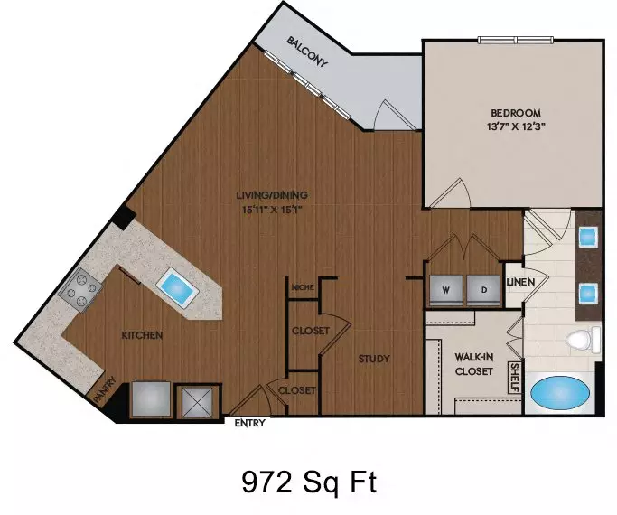 Unit - 1080 floor plan