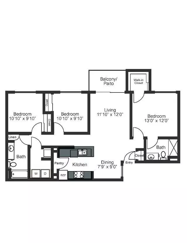 Unit 1004 1021 floor plan