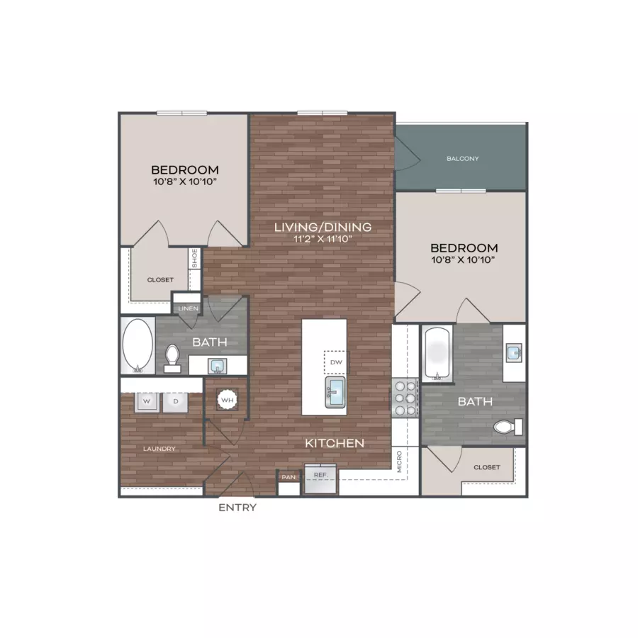 Unit 532 416 floor plan