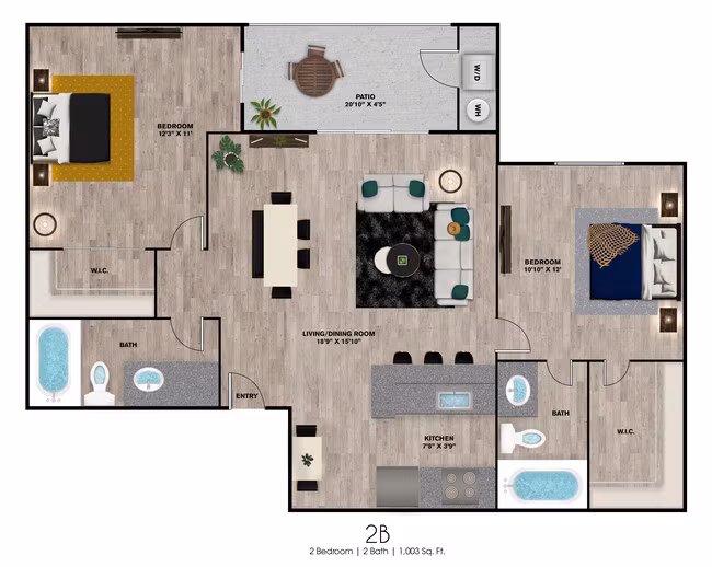 2B 3105 floor plan