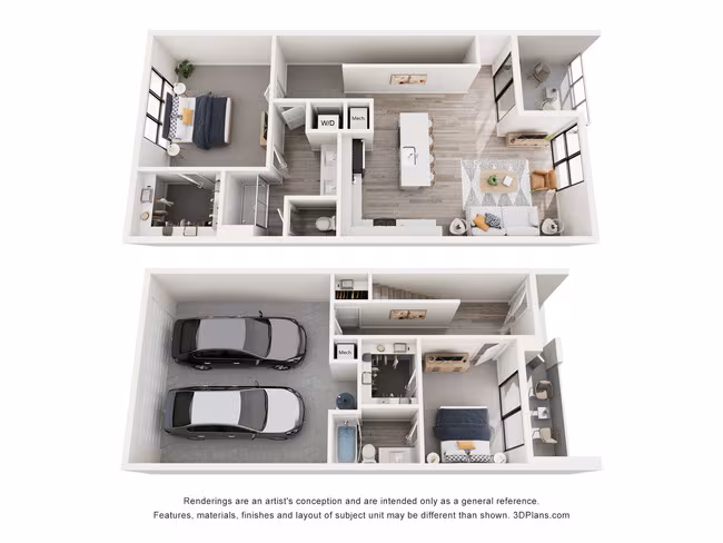 2 Beds • 2 Bath 33 floor plan