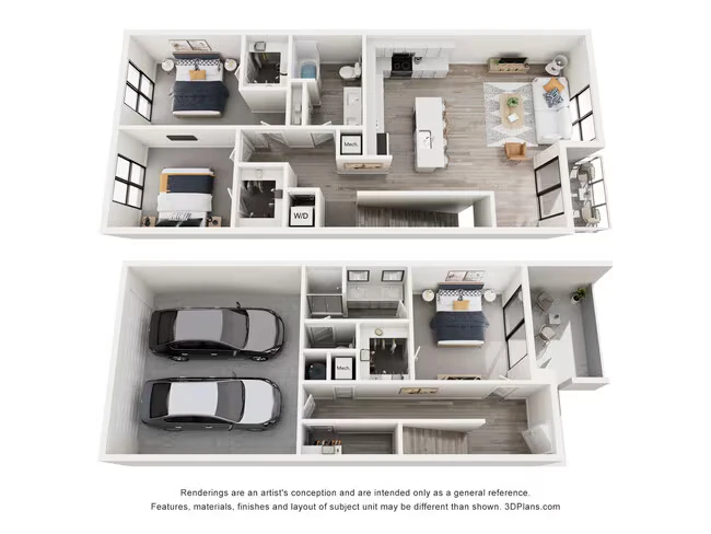 3 Beds • 2 Bath 272 floor plan