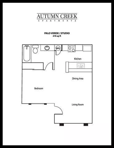 Studio • 1 Bath 1068 floor plan