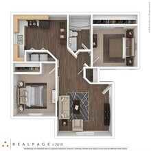 2 Beds • 2 Bath 325 floor plan