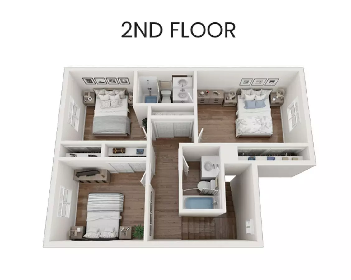3 Beds • 2 Bath 118 floor plan