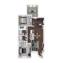 2 Beds • 2 Bath 3074 floor plan