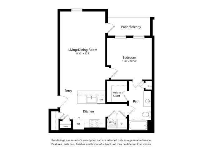 1Bi D105 floor plan
