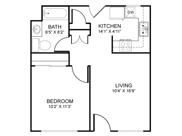 A1 1E floor plan