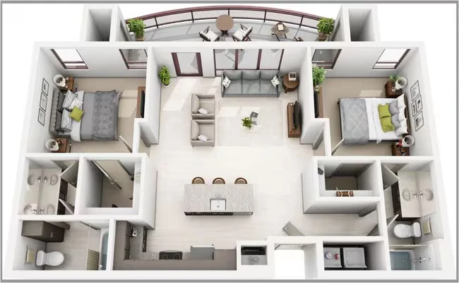 B2 390 floor plan