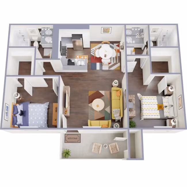 2X2A 162 floor plan