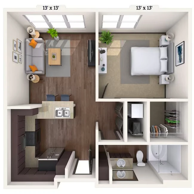 Studio • 1 Bath 4039 floor plan