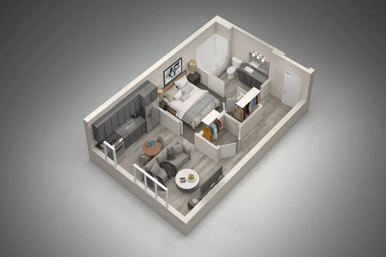 Studio 2001 floor plan
