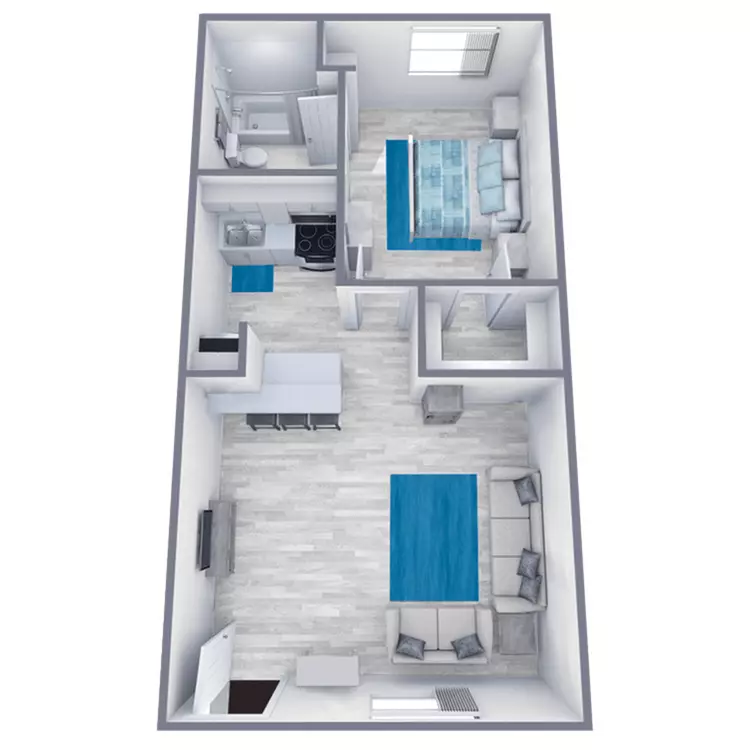 Unit A121 A121 floor plan