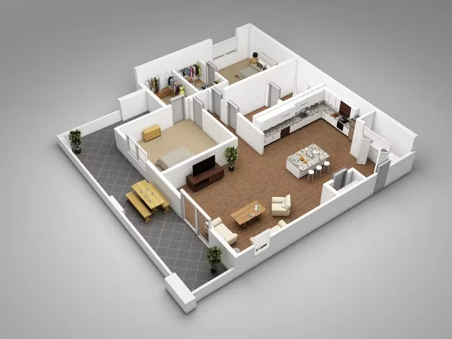 B2 3048 floor plan